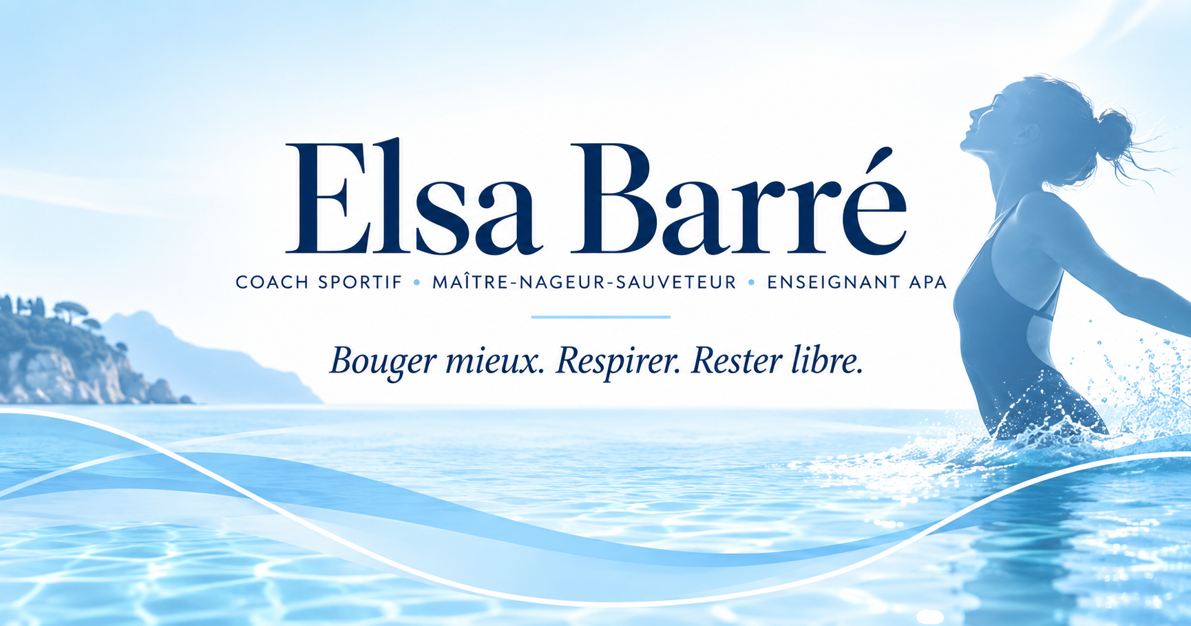 Elsa Barré, coach sportif, maître-nageur-sauveteur et enseignant APA — Bouger mieux, respirer, rester libre.